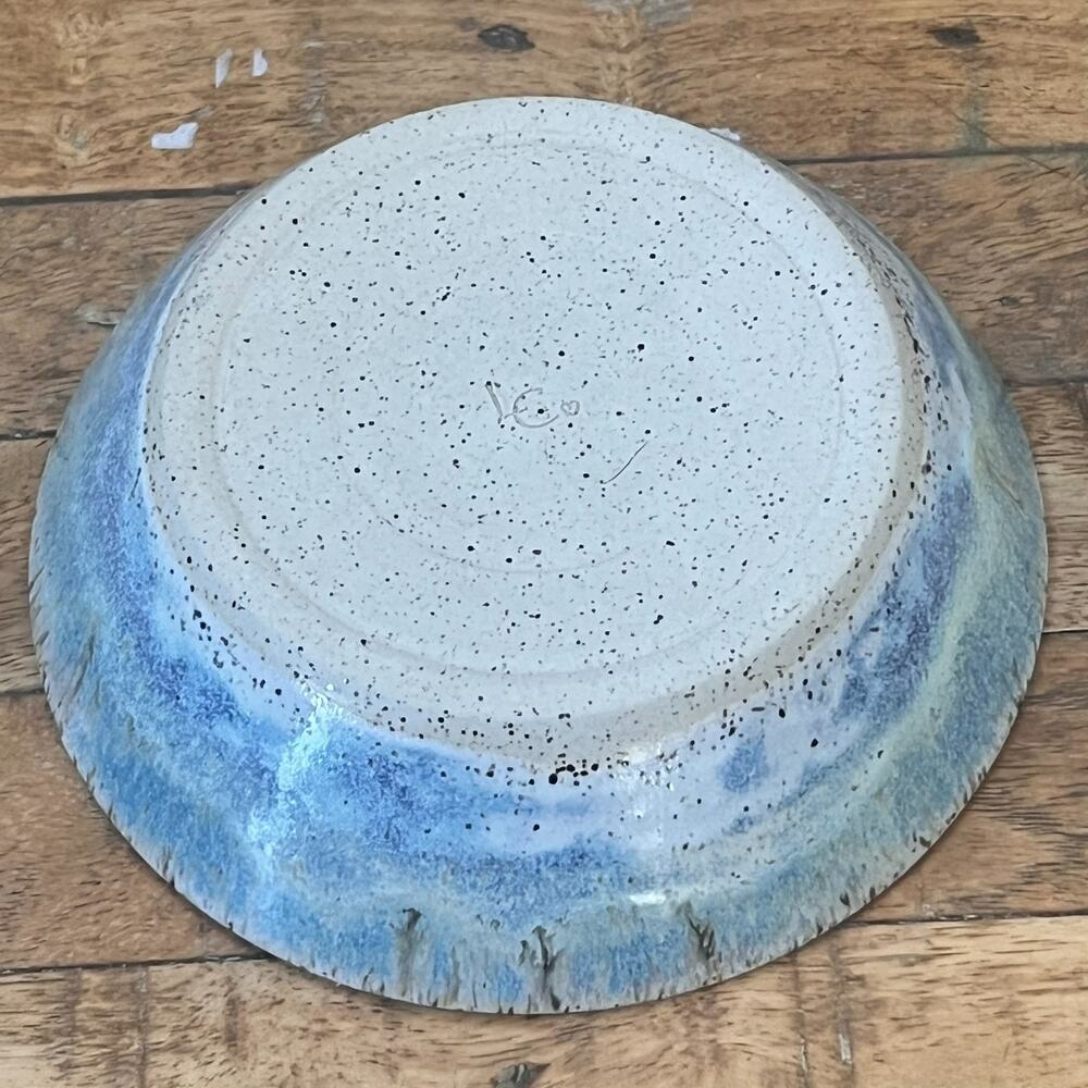 Handmade Pottery Art Clay Bowl 6.5" Multicolor Speckled Glaze - Picture 2 of 9